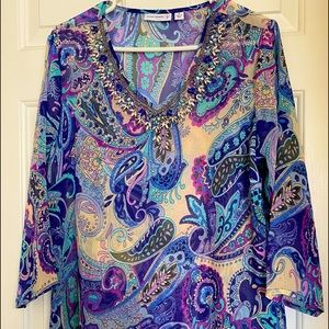 Susan Graver sheer blouse
